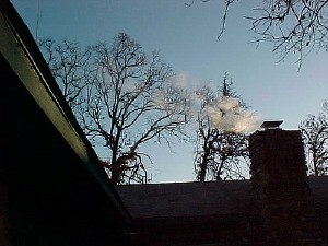 woodstove smoke