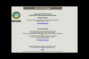 Inyo Budget webpage