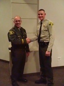(l-r) Sheriff Ralph Obenberger and new Deputy Wesley Hoskins.