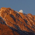 Moonset on Mt. Bradley.  Photo by Andrew Kirk