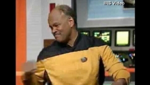 IRS employee spoofing Star Trek (?) at taxpayers' expense.