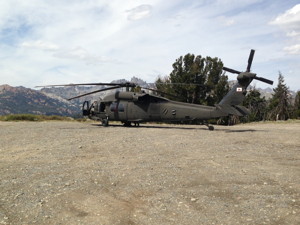 Blackhawk helicopter from the Army Air National Guard.  MCSO photo