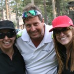 Putting Contest winner Chris Jenkins with Suzanne Tinsley (L) and (R) Jill Keefer. 