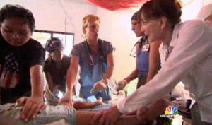 NBC's Dr. Nancy Snyderman interviews Mammoth Medical Mission doctors.