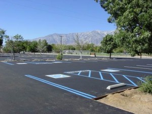 At the north end of Lone Pine, bordering Highway 395 and a residential community, Lone Pine High School’s Sports Complex is now paved. Several dead trees await replacements along with the installation of new bicycle racks.