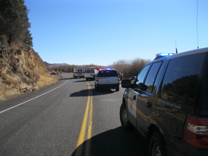 Accident scene.  CHP photo