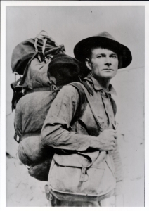 A young Norman Clyde in the 1920s, when he undertook legendary climbing sprees in the Eastern Sierra. He eventually recorded more than 100 first ascents and numerous other “firsts,” including winter ascents and new routes. Photo courtesy the Eastern California Museum.