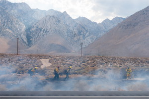 Lone Pine FD, Olancha FD, BLD Fire, Inyo Sherriff, and CHP 