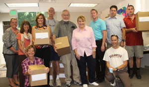 Gretchen Skrotzki, Cindy Tobey, Heather Carr, Jim O’Brien, Ed Nahin, Kay O’Brien, Josh Ingram, Jeff Burror, Matt Scott, in front Debbie Walder, Wayne Linse, photo by Pat Nahin