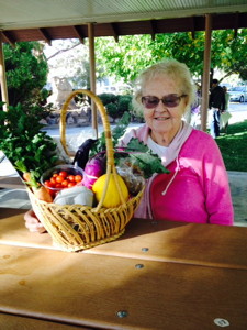  October 18 basket winner - Betty Frampton of Bishop.