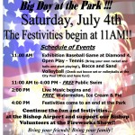 BIG DAY AT THE PARK 2015 - Flyer