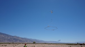 Owens Lake Helicopter