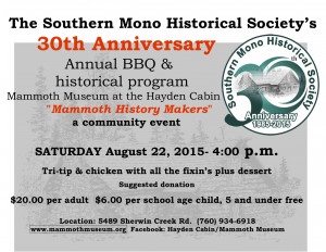 Southern Mono Hist Society flyer 8-22-15