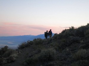 Earth to Sky students recovering a payload. 