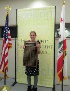 Haley Yarborough of Round Valley, 1st place, 2016 Inyo County Speech Contest 