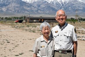 Volunteers Saburo and Ann Sasaki at Manzanar, May 2016 Photos courtesy NPS 
