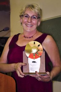 Obstetrics Nurse Rhonda Aihara, the 2016 DAISY Award winner for Northern Inyo Hospital. Photo by Gayla Wolf/The Honey Bee 