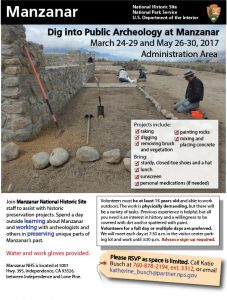 Manzanar Public Arch Flier Spring 2017