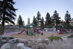 Trails End Park Playground at dusk small