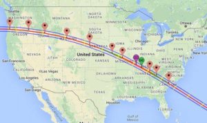 Map of Path of Totality
