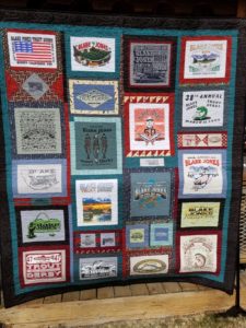 Quilt Made from Vintage Ts