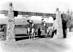 Furnace Creek Ranch Managers Carl and Bess Erskine took care of the Death Valley visitors for a number of the years in the 1930s and 40s courtesy ECM