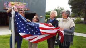 Rotary Helps Fund Flag Pole at FairGrounds