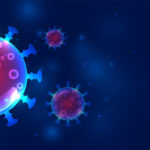 coronavirus covid 19 virus cell background with text space 1017 24313