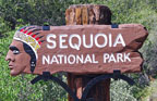 sequoia national park sign with indian head 2