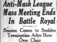 Anti mask meeting ends in fight