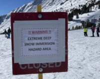 mammoth snow extreme danger snow immersion danger