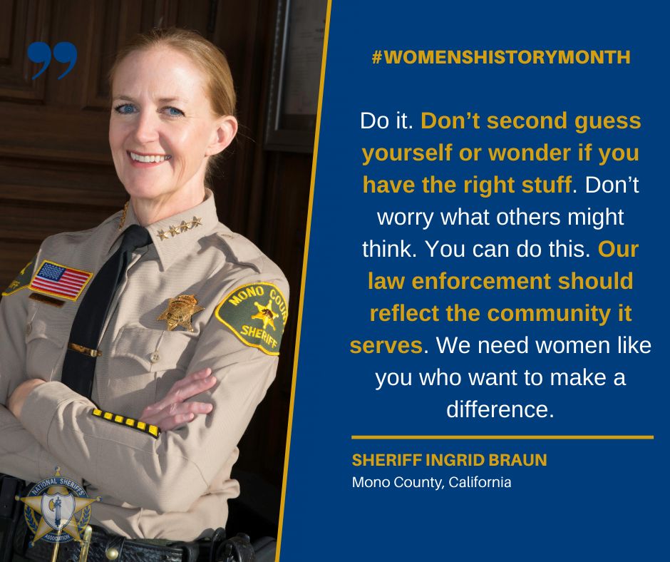 womens month Sheriff Ingrid Braun Mono County