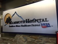 Mammoth Hospital lighted sign 1