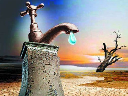 Drought_water spigot in desert