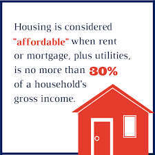 Affordable housing 30 percent