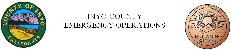 Inyo County Emergency Operations letterhead