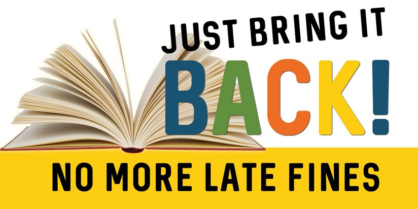 No late fees just bring it back to library