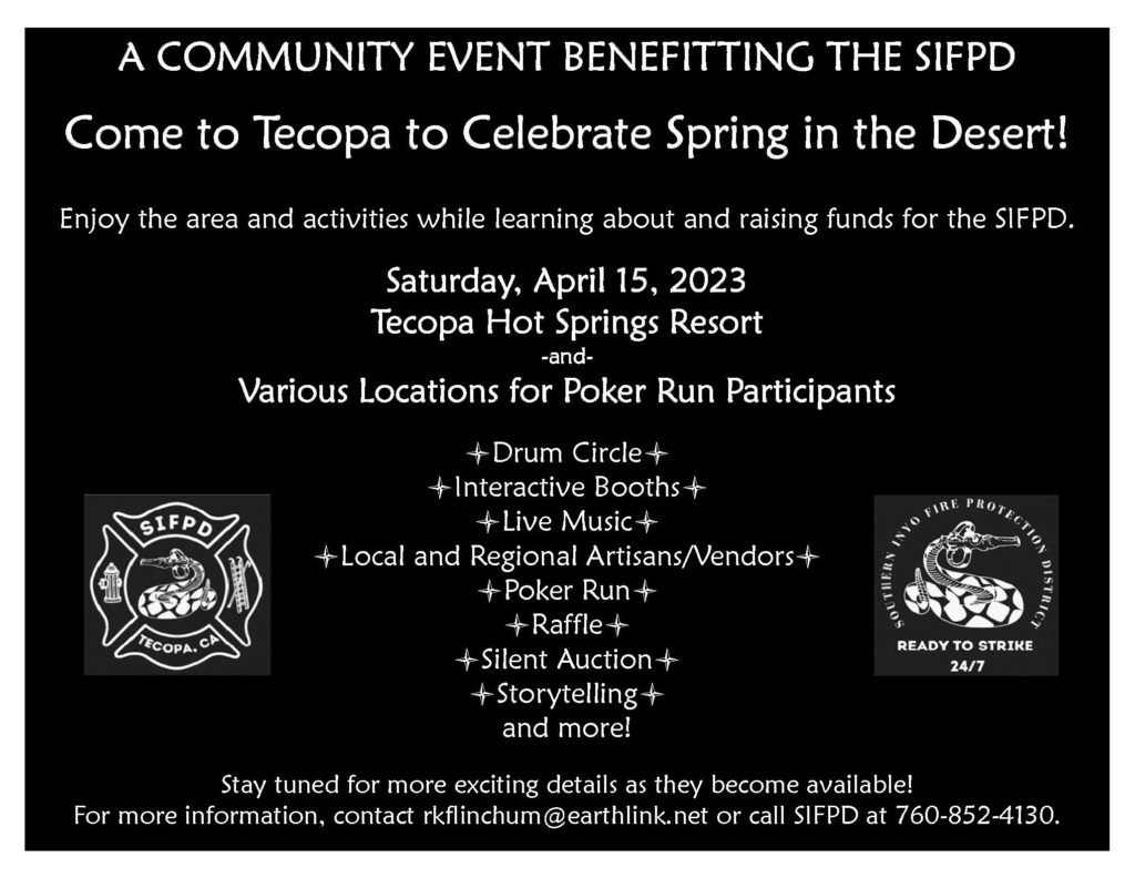 Tecopa Community Day Flyer 1