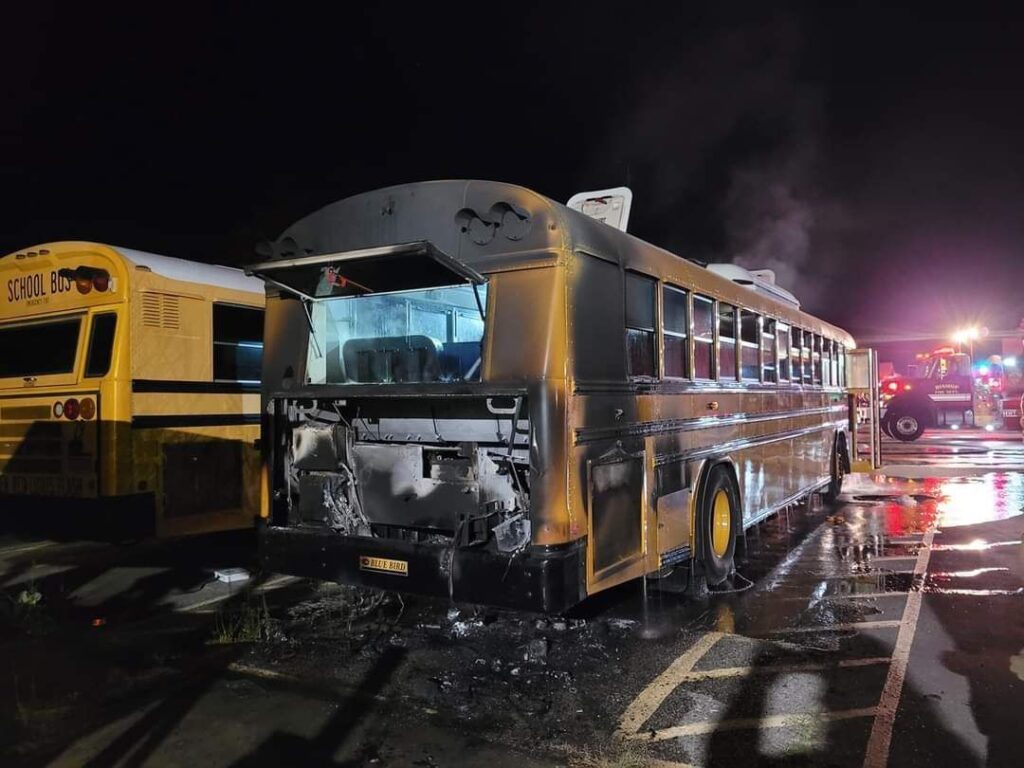 Electric School Bus Fire 8 3 23